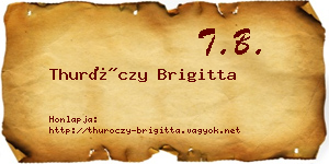 Thuróczy Brigitta névjegykártya